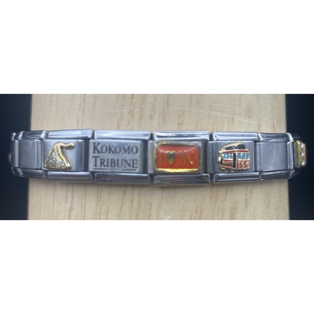 Italian Charm Bracelet 20 Link I Love Tony Tiger Pepsi Hershey Kiss Many Brands - Picture 5 of 11